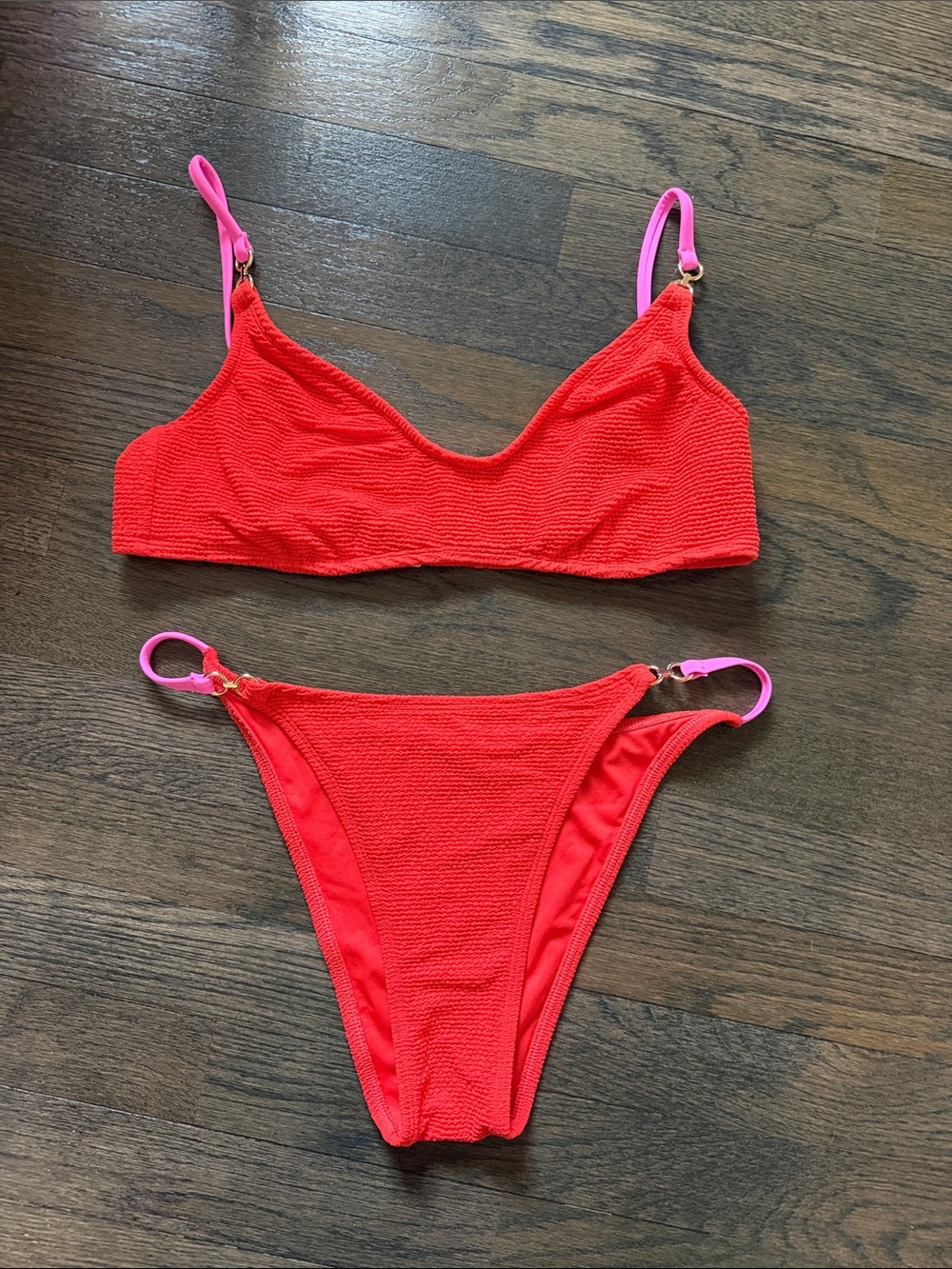 Cupshe x jojo fletcher orange new chapter Set with Pink - M top S bottom